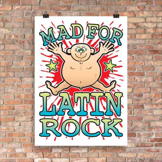 Latin Rock 50x70cm Wall Art / Mad For Music Poster