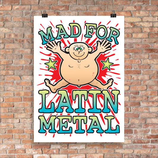 Latin Metal 50x70cm Wall Art / Mad For Music Poster