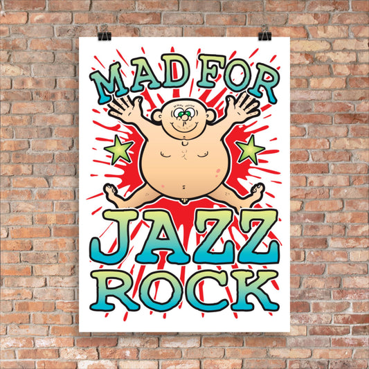 Jazz Rock 50x70cm Wall Art / Mad For Music Poster