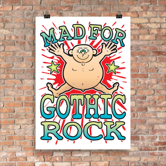 Gothic Rock 50x70cm Wall Art / Mad For Music Poster