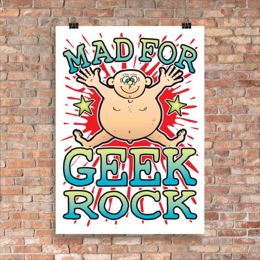 Geek Rock 50x70cm Wall Art / Mad For Music Poster