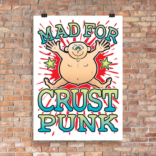 Crust Punk 50x70cm Wall Art / Mad For Music Poster