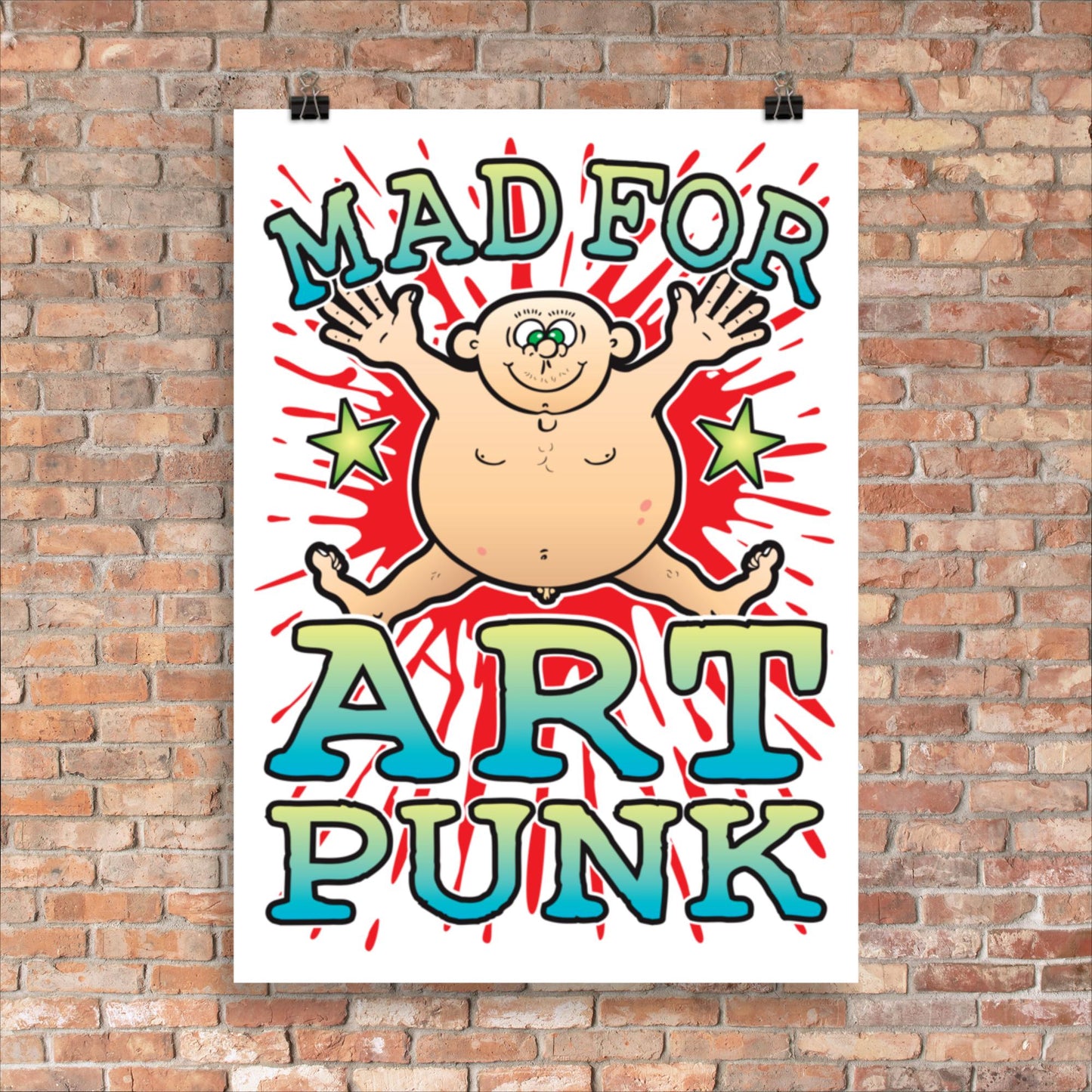 Art Punk 50x70cm Wall Art / Mad For Music Poster