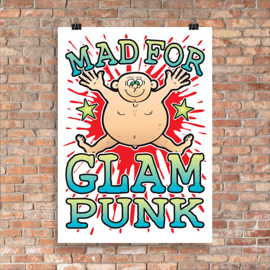 Glam Punk 50x70cm Wall Art / Mad For Music Poster