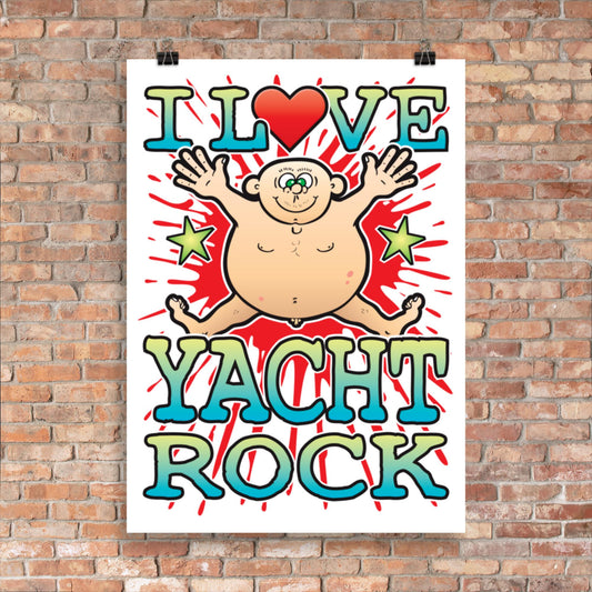 Yacht Rock 50x70cm Wall Art / Love Music Poster