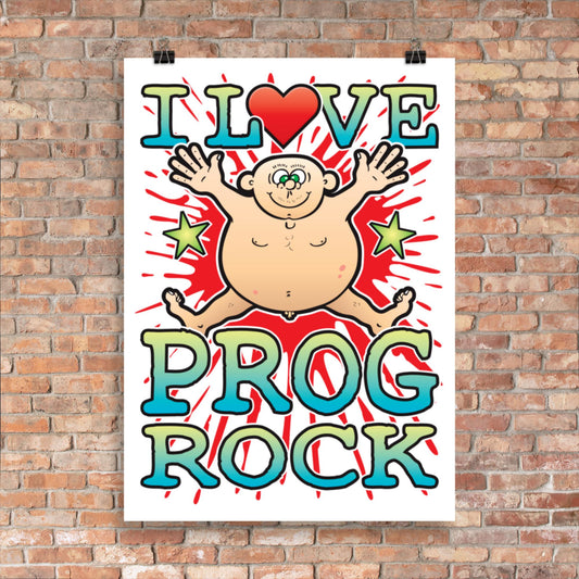 Prog Rock 50x70cm Wall Art / Love Music Poster