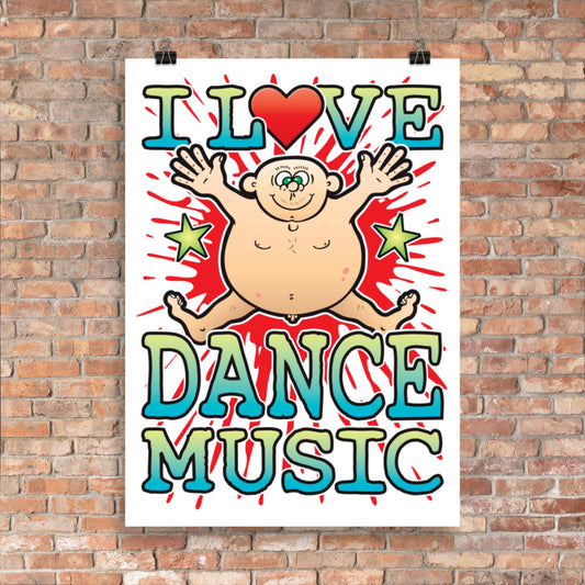 Dance Music 50x70cm Wall Art / Love Music Poster
