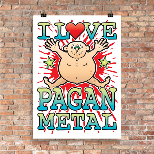 Pagan Metal 50x70cm Wall Art / Love Music Poster