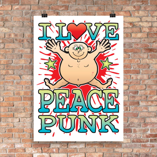 Peace Punk 50x70cm Wall Art / Love Music Poster