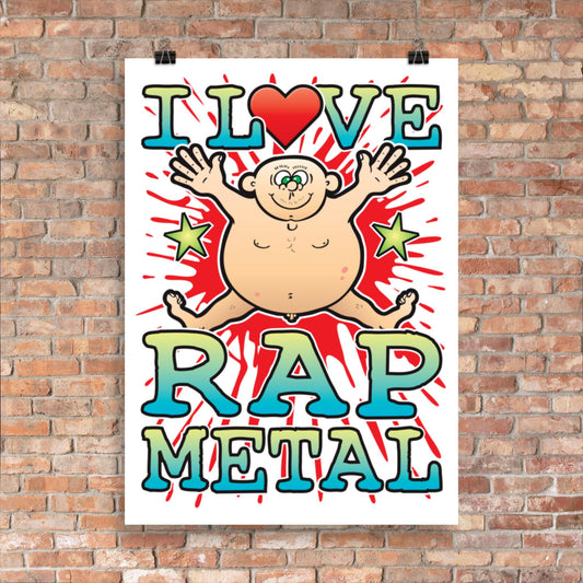 Rap Metal 50x70cm Wall Art / Love Music Poster