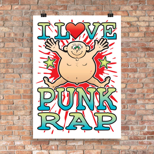 Punk Rap 50x70cm Wall Art / Love Music Poster