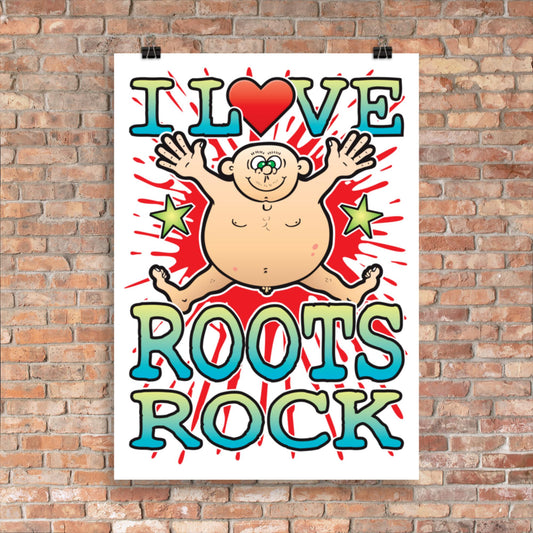 Roots Rock 50x70cm Wall Art / Love Music Poster