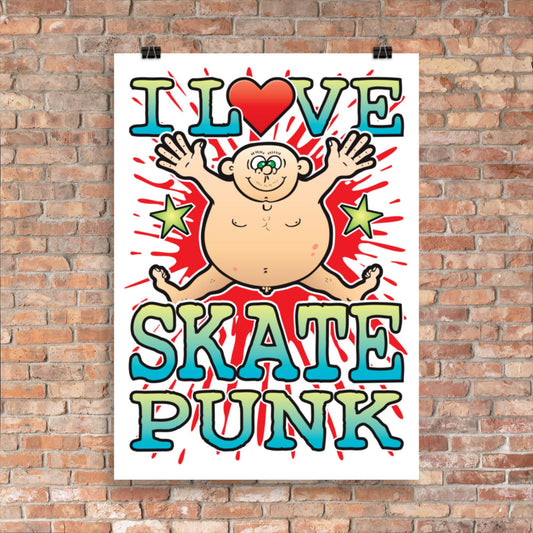 Skate Punk 50x70cm Wall Art / Love Music Poster