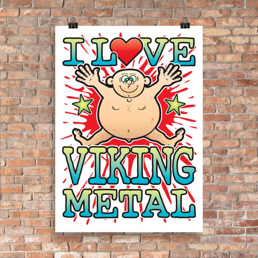 Viking Metal 50x70cm Wall Art / Love Music Poster
