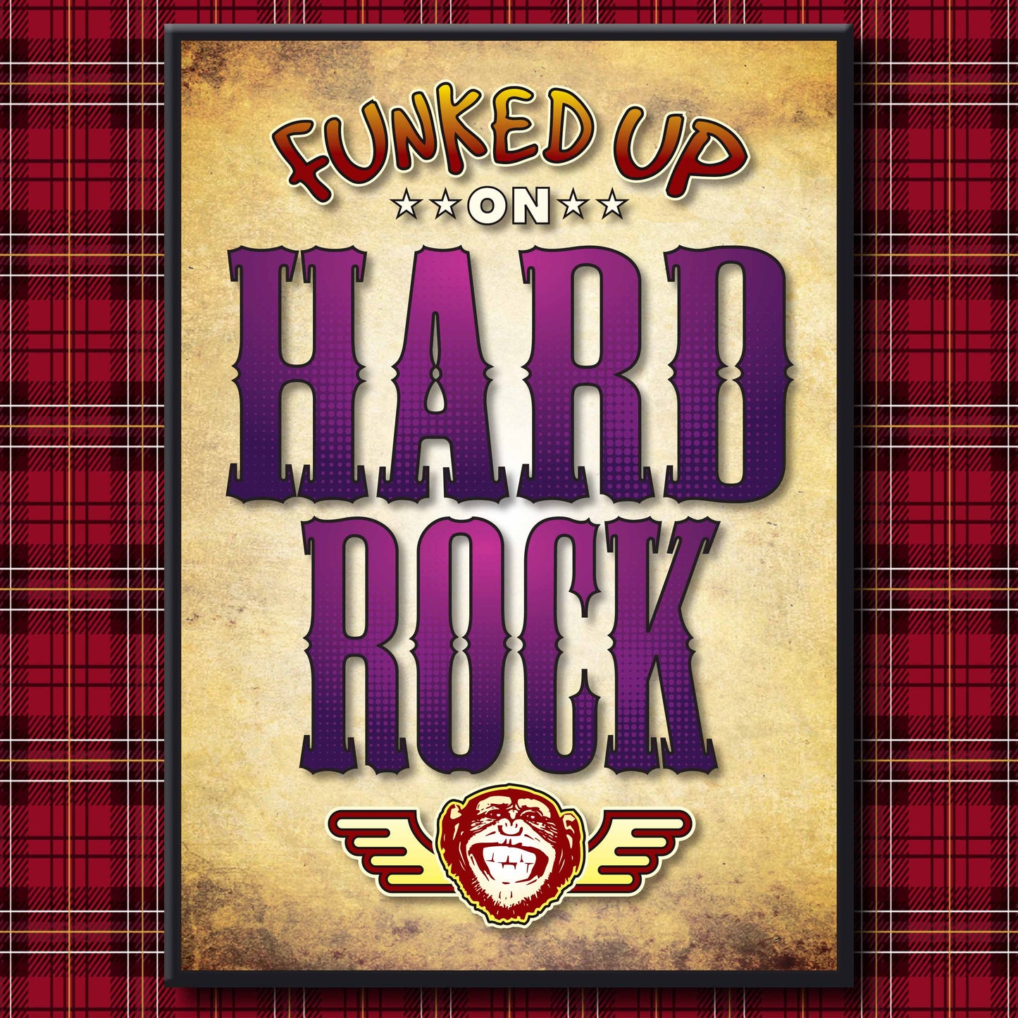 Hard Rock Art Print / Poster / Birthday Card / Greetings Card