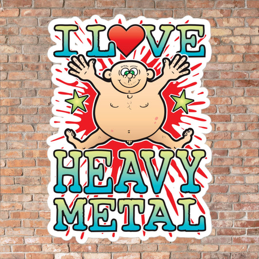Heavy Metal Vinyl Kiss-Cut Sticker / 14 x 10cm