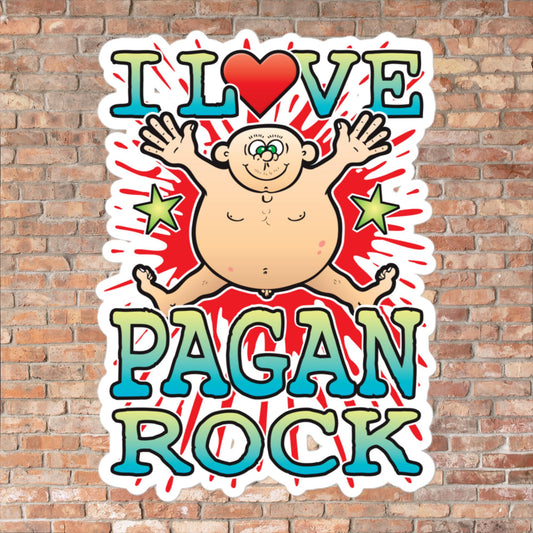 Pagan Rock Vinyl Kiss-Cut Sticker / 14 x 10cm