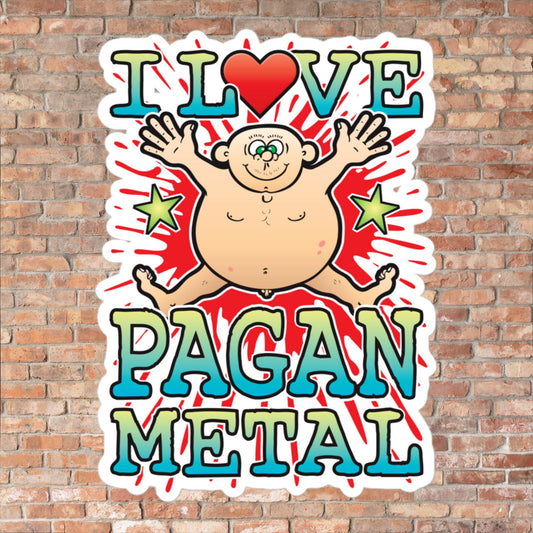 Pagan Metal Vinyl Kiss-Cut Sticker / 14 x 10cm