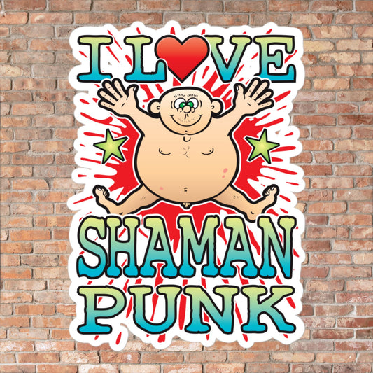 Shaman Punk Vinyl Kiss-Cut Sticker / 14 x 10cm