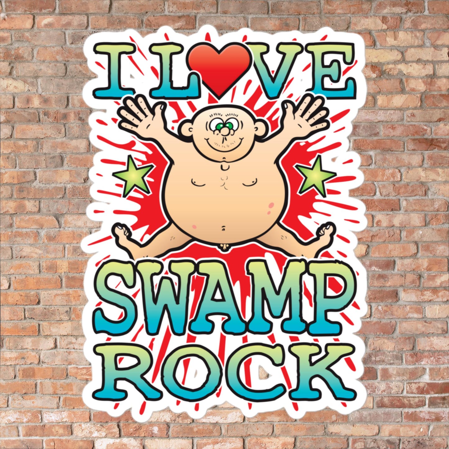 Swamp Rock Vinyl Kiss-Cut Sticker / 14 x 10cm