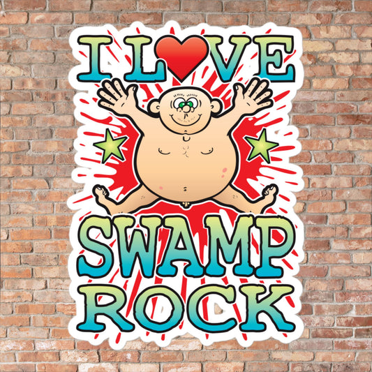 Swamp Rock Vinyl Kiss-Cut Sticker / 14 x 10cm