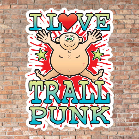 Trallpunk Vinyl Kiss-Cut Sticker / 14 x 10cm