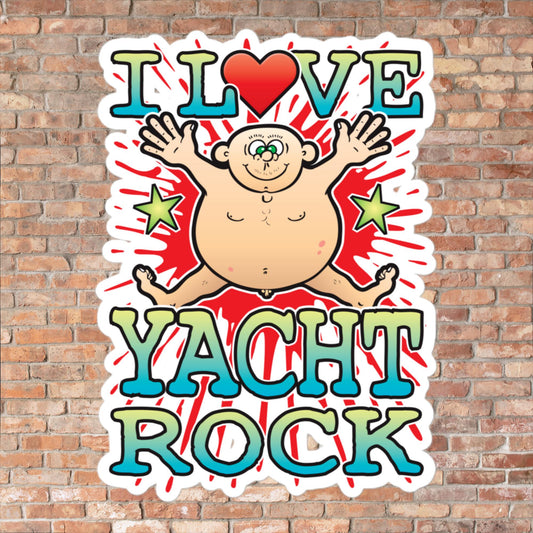 Yacht Rock Vinyl Kiss-Cut Sticker / 14 x 10cm