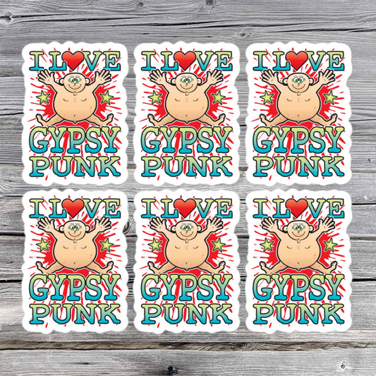 Gypsy Punk Vinyl Kiss-Cut Stickers