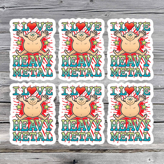 Heavy Metal Vinyl Kiss-Cut Stickers