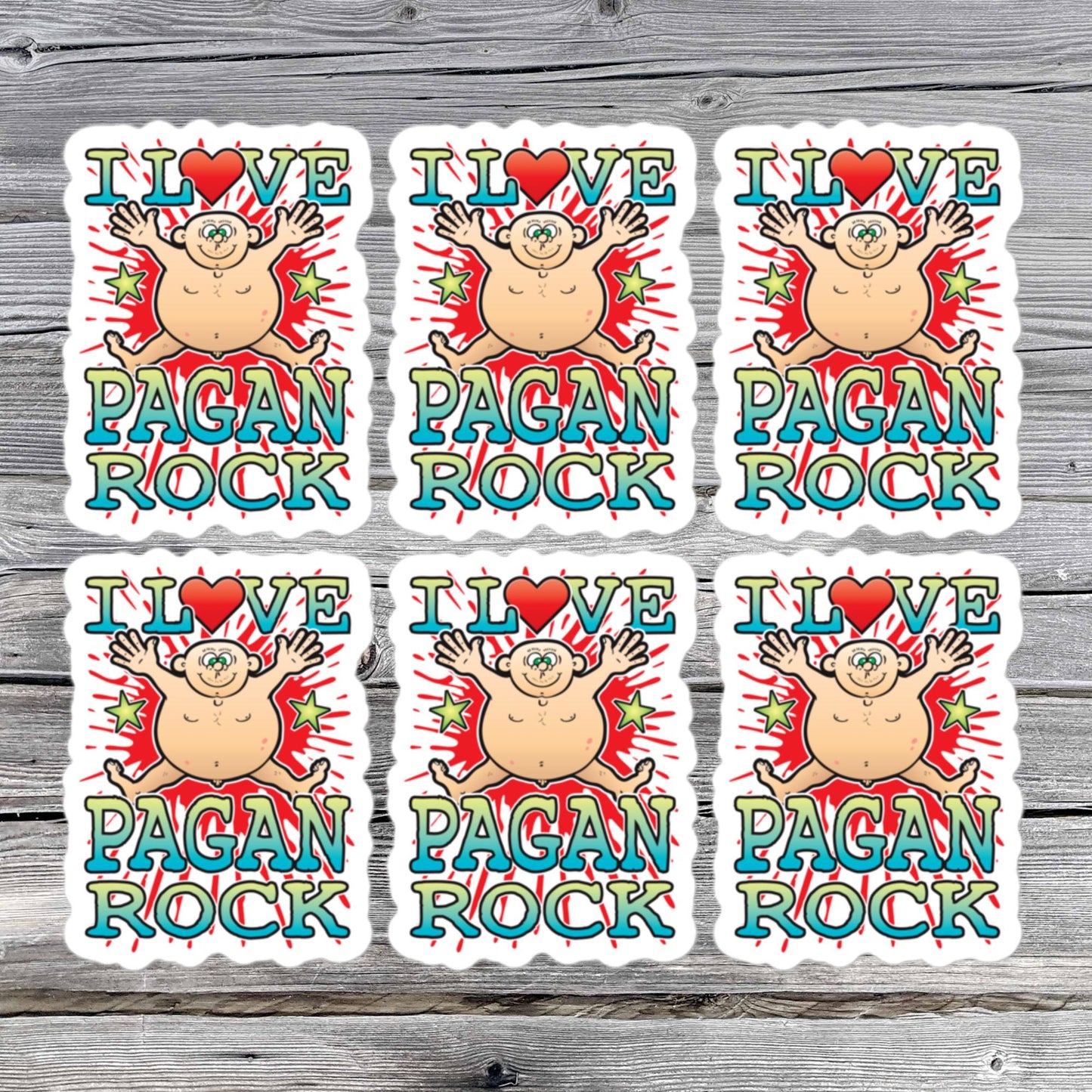 Pagan Rock Vinyl Kiss-Cut Stickers