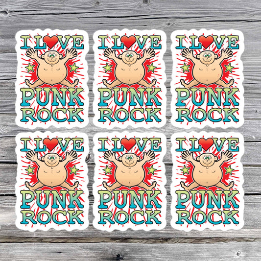 Punk Rock Vinyl Kiss-Cut Stickers