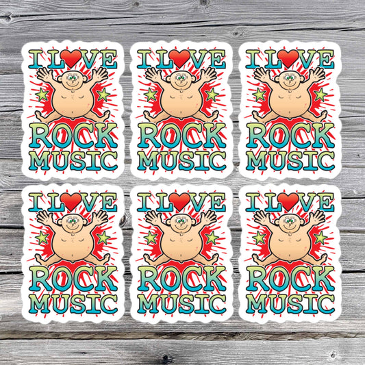 Rock Music Vinyl Kiss-Cut Stickers