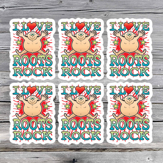 Roots Rock Vinyl Kiss-Cut Stickers