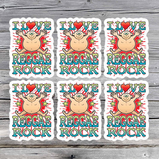 Reggae Rock Vinyl Kiss-Cut Stickers