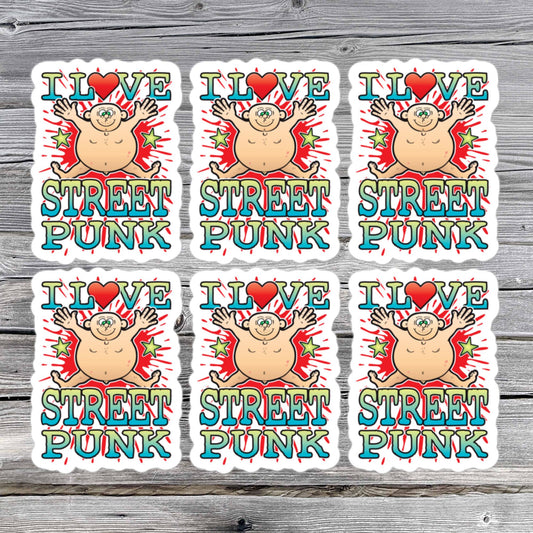 Street Punk Vinyl Kiss-Cut Stickers