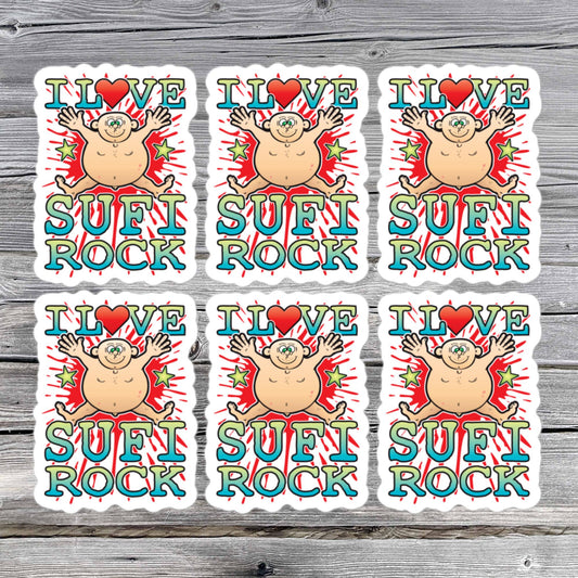 Sufi Rock Vinyl Kiss-Cut Stickers