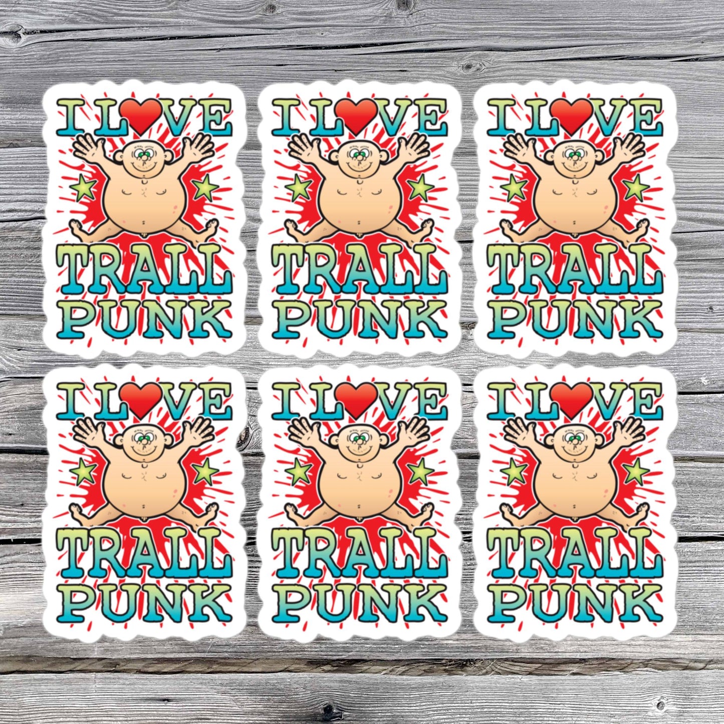 Trallpunk Vinyl Kiss-Cut Stickers