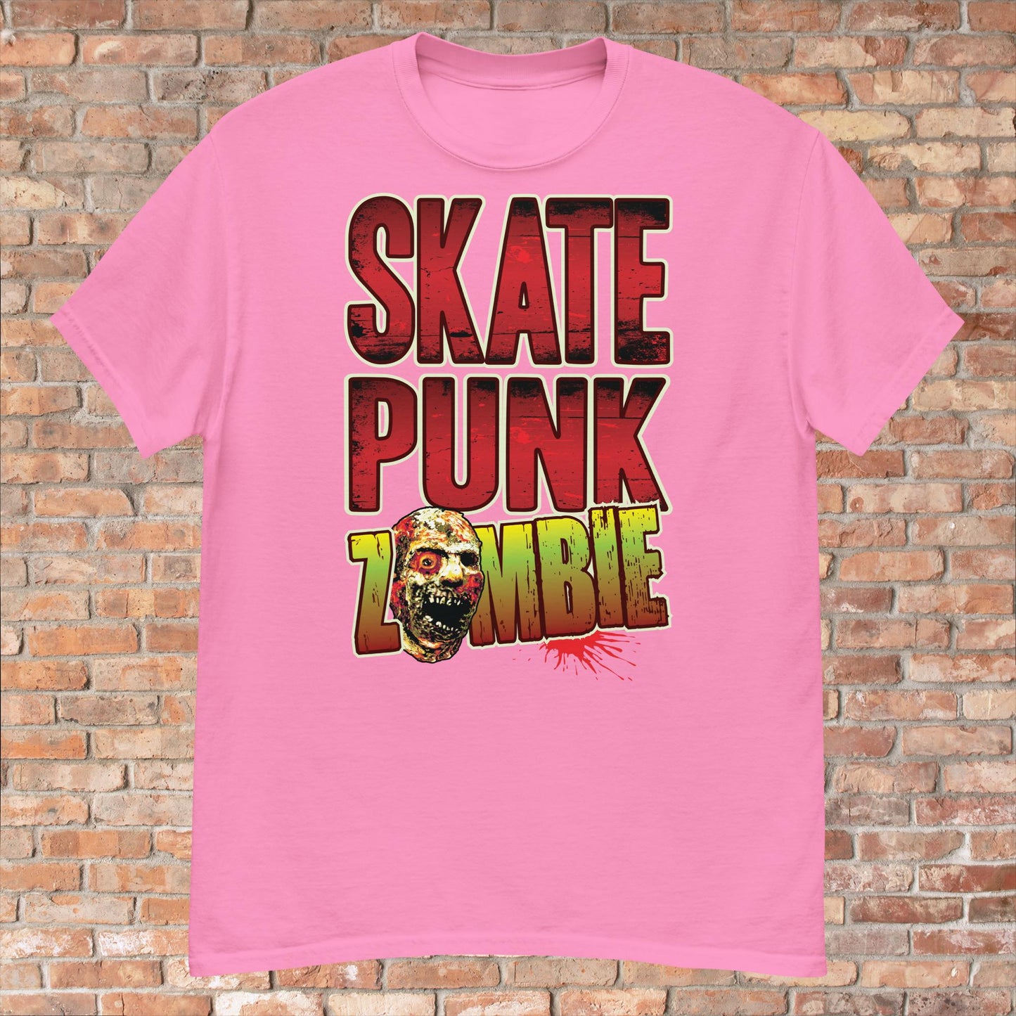 Skate Punk Zombie Cotton T-Shirt