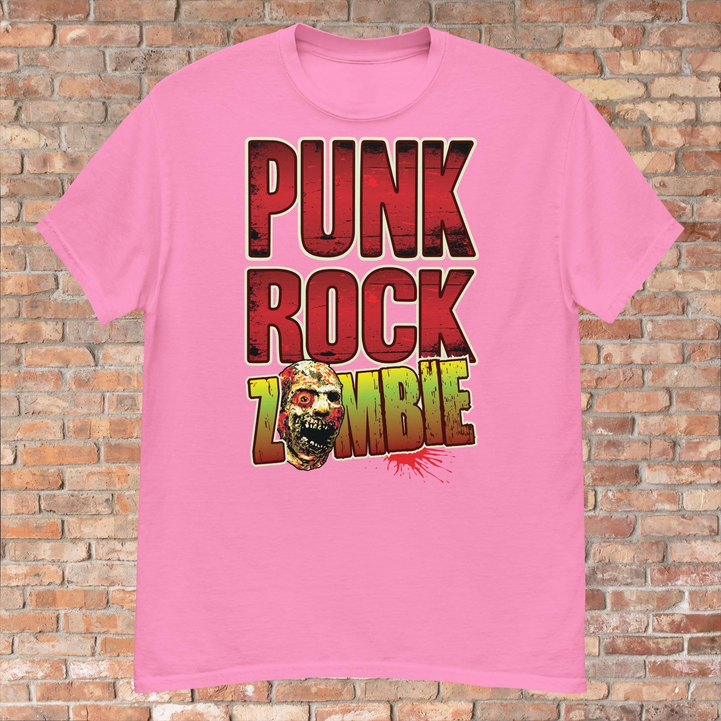 Punk Rock Zombie Cotton T-Shirt