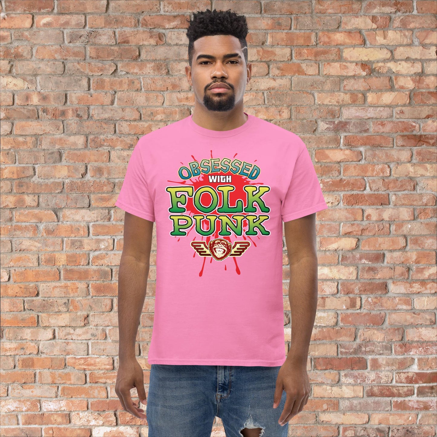 Folk Punk Obsessed Cotton T-Shirt