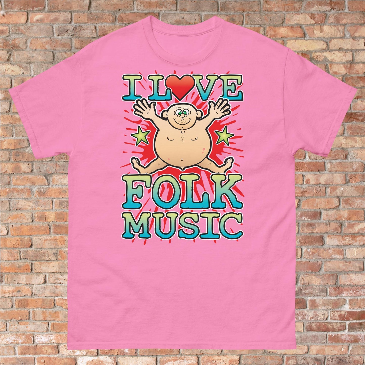 Folk Music Cotton Love Music T-Shirt