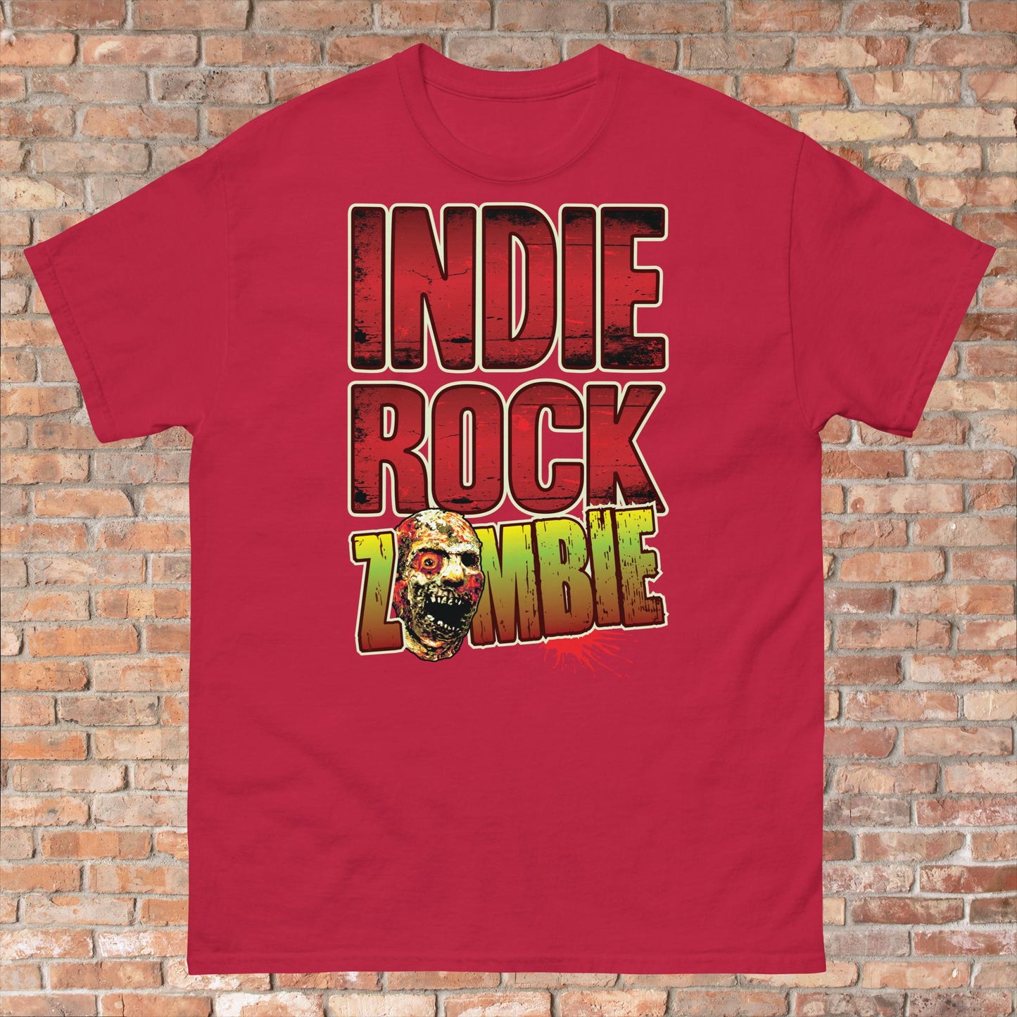 Indie Rock Zombie Cotton T-Shirt