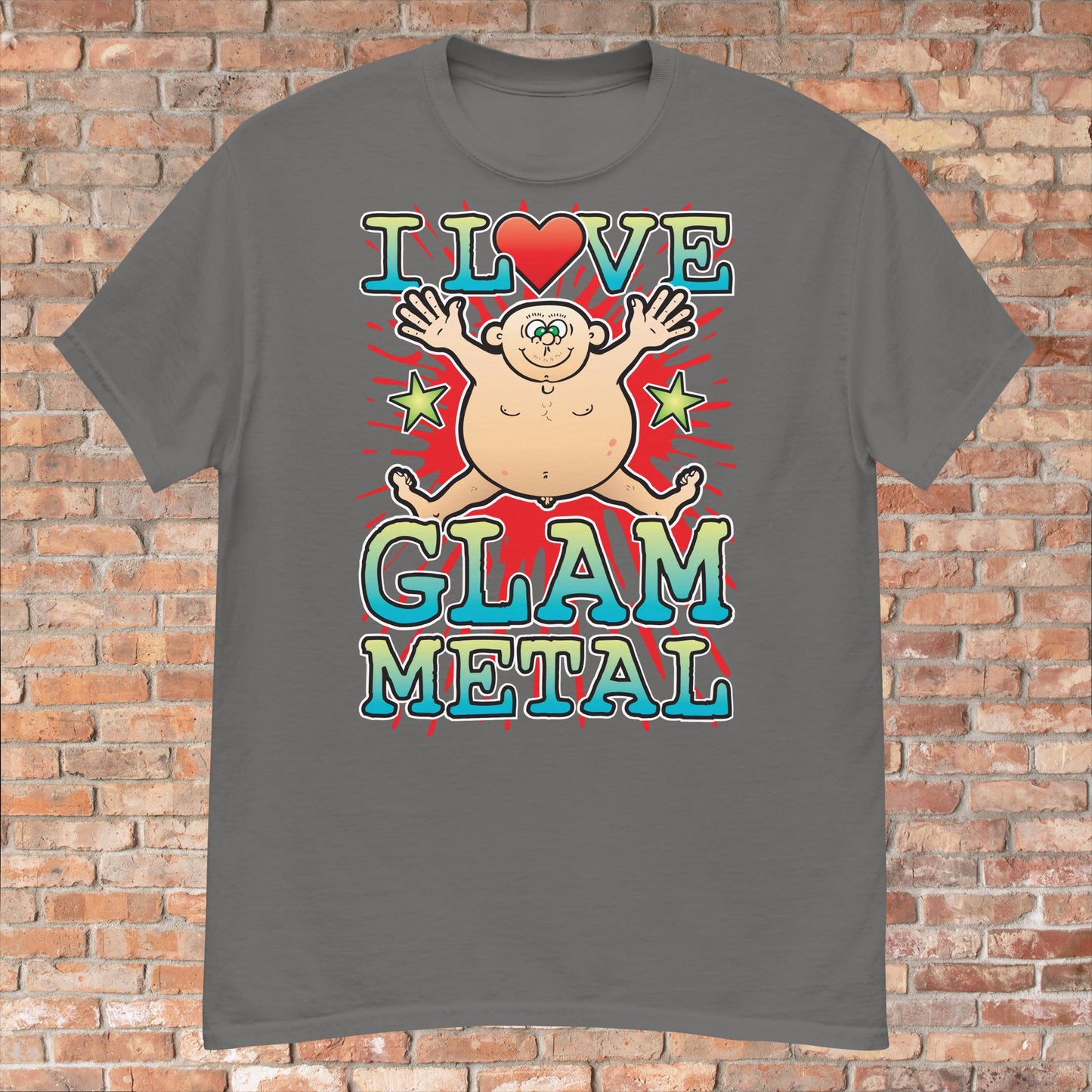Glam Metal Cotton Love Music T-Shirt