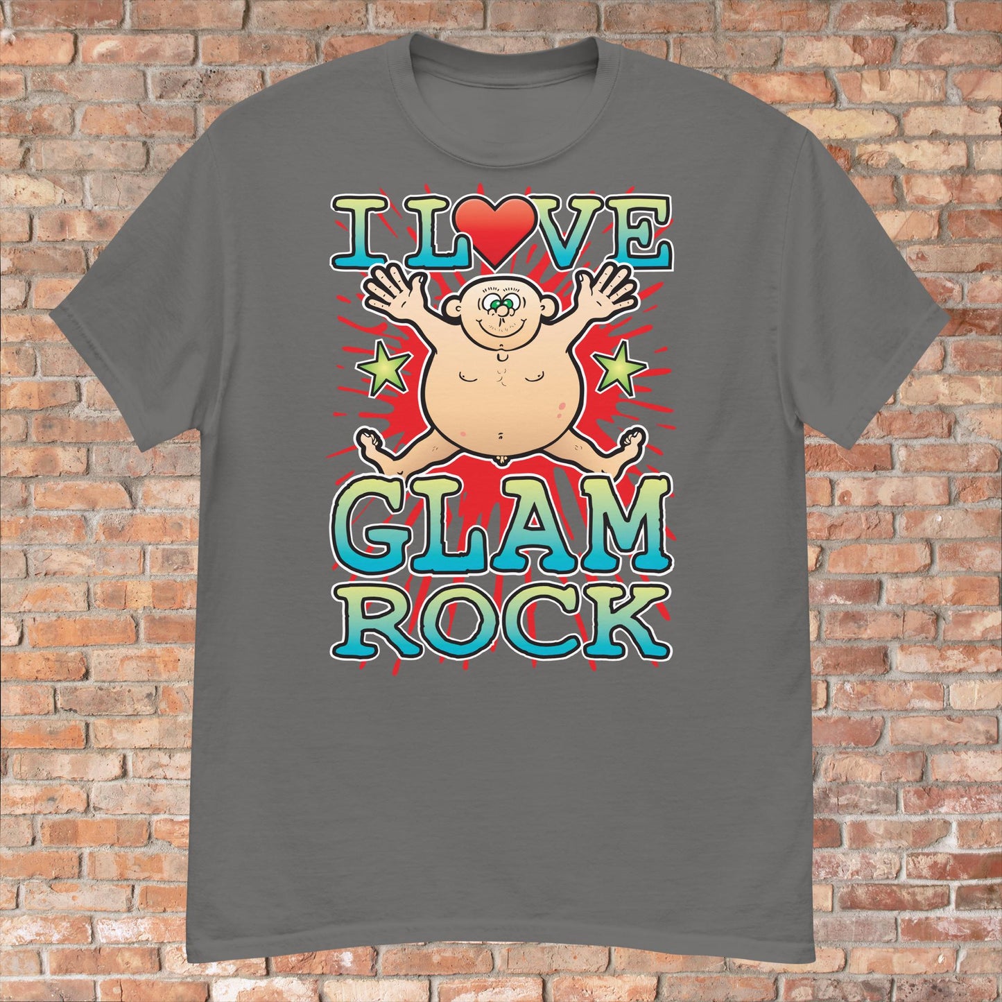 Glam Rock Cotton Love Music T-Shirt