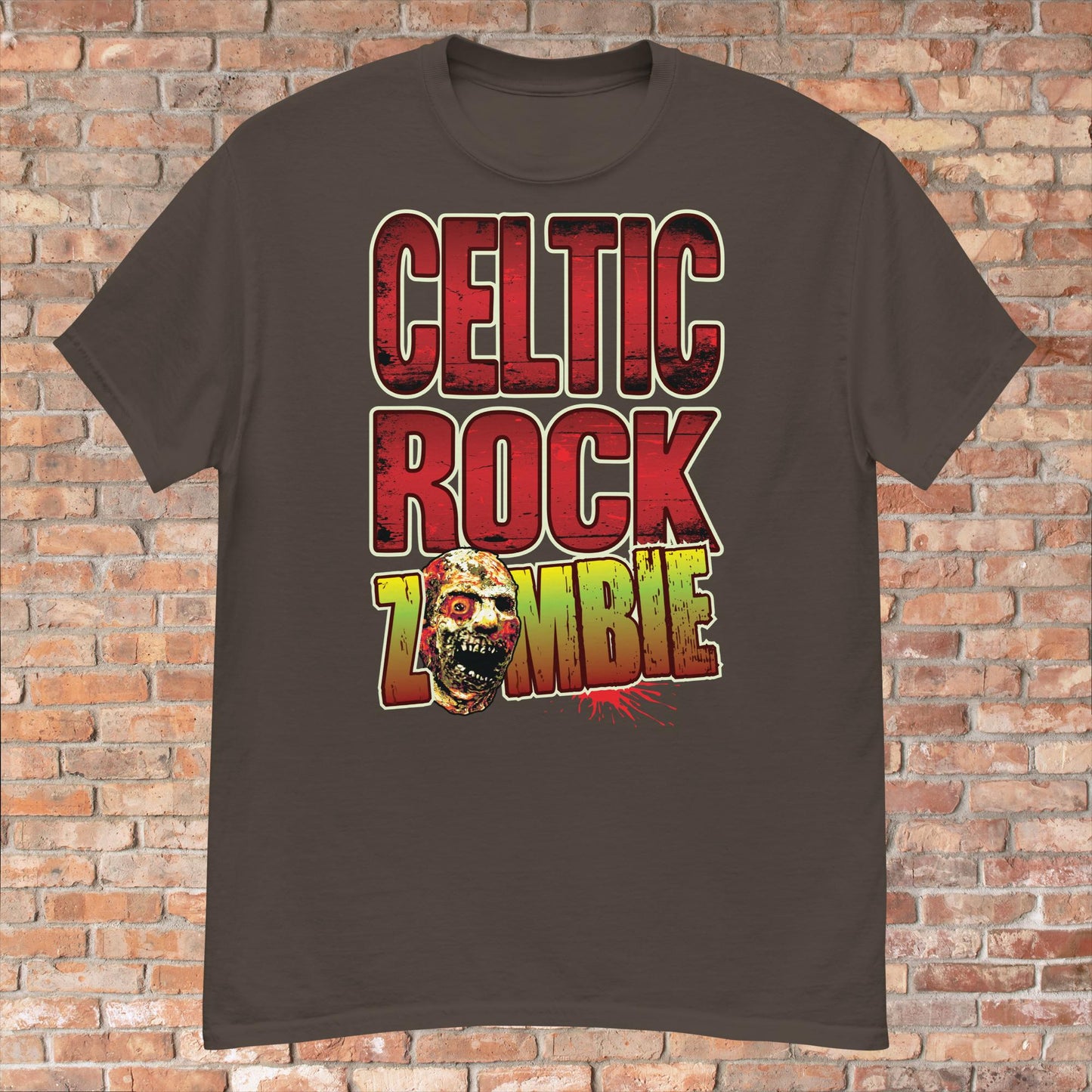 Celtic Rock Zombie Cotton T-Shirt