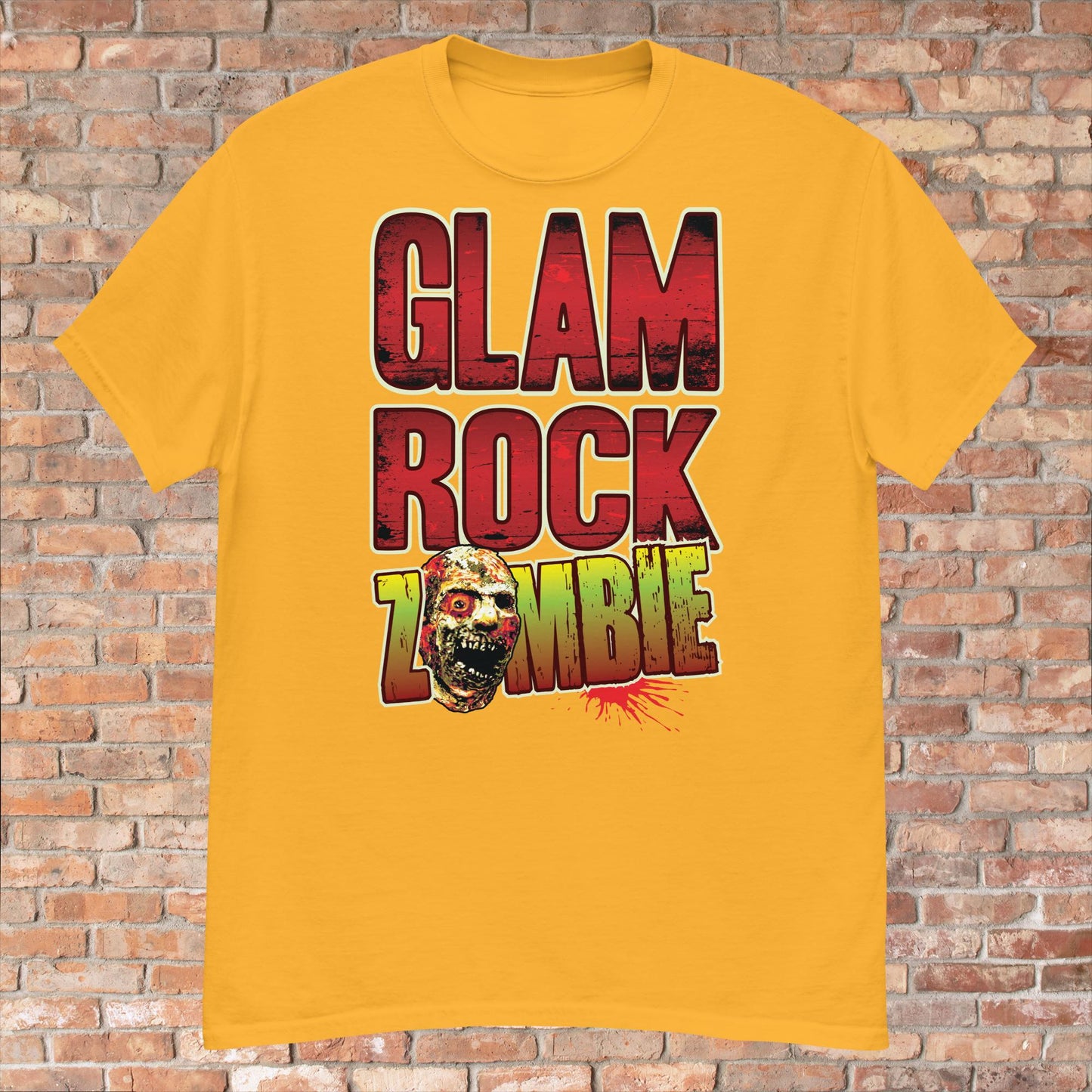 Glam Rock Zombie Cotton T-Shirt