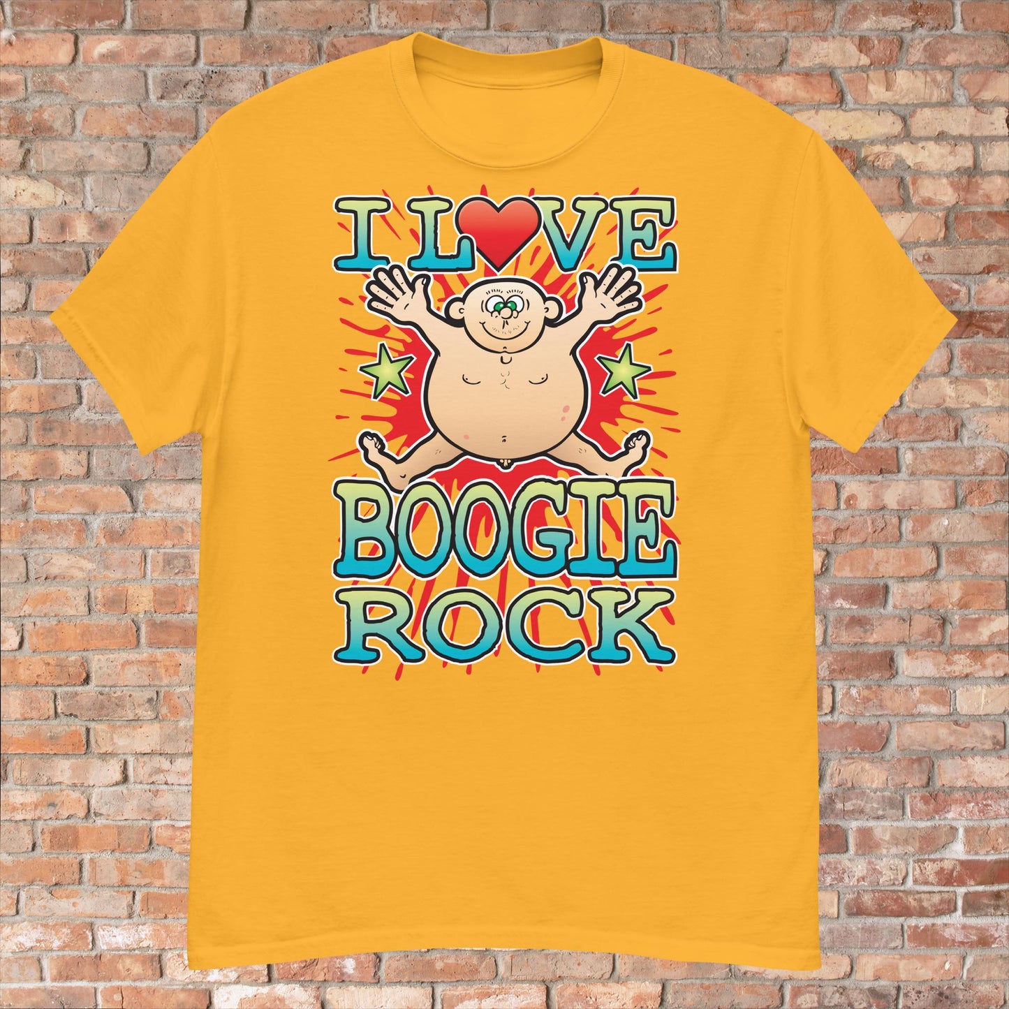 Boogie Rock Cotton Love Music T-Shirt