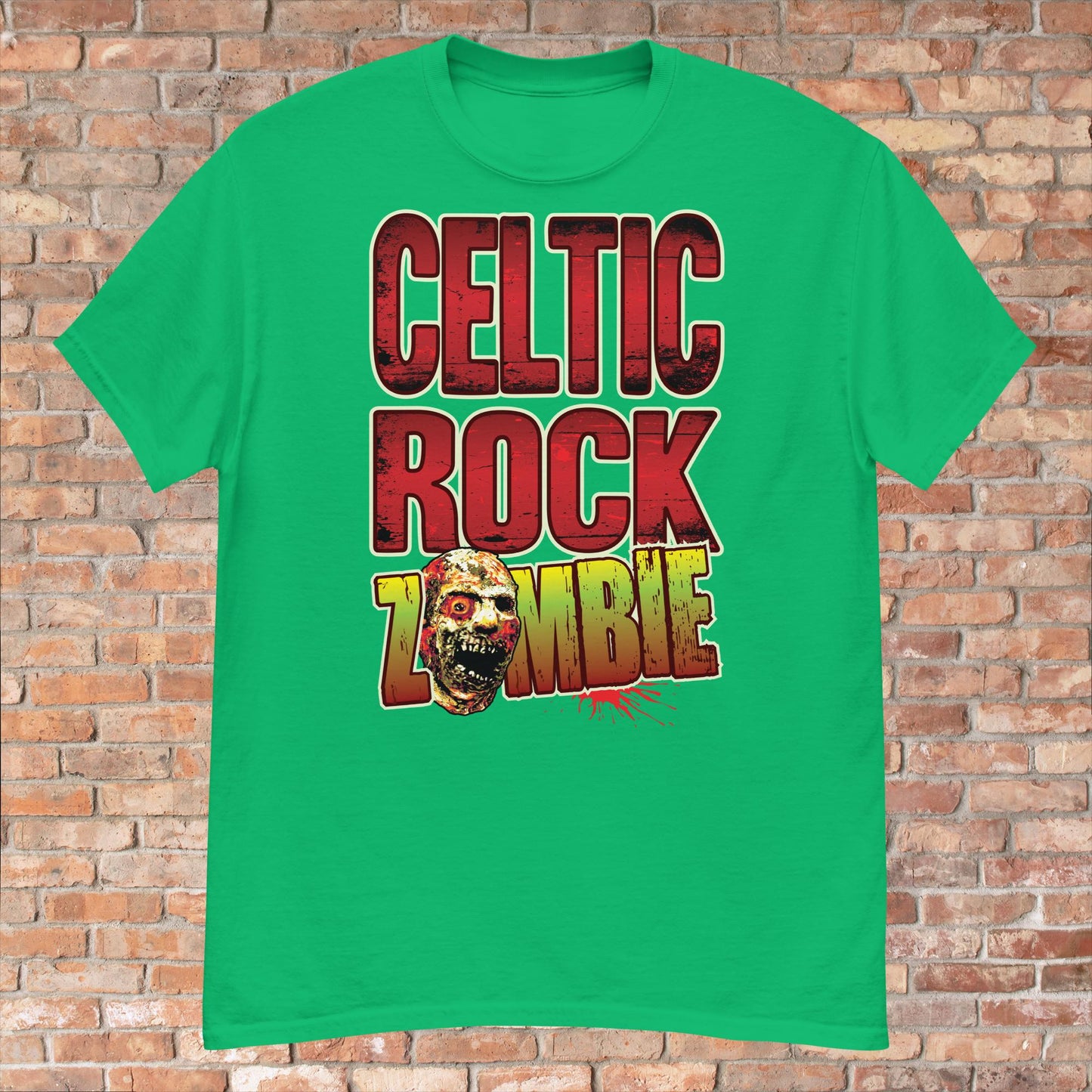 Celtic Rock Zombie Cotton T-Shirt