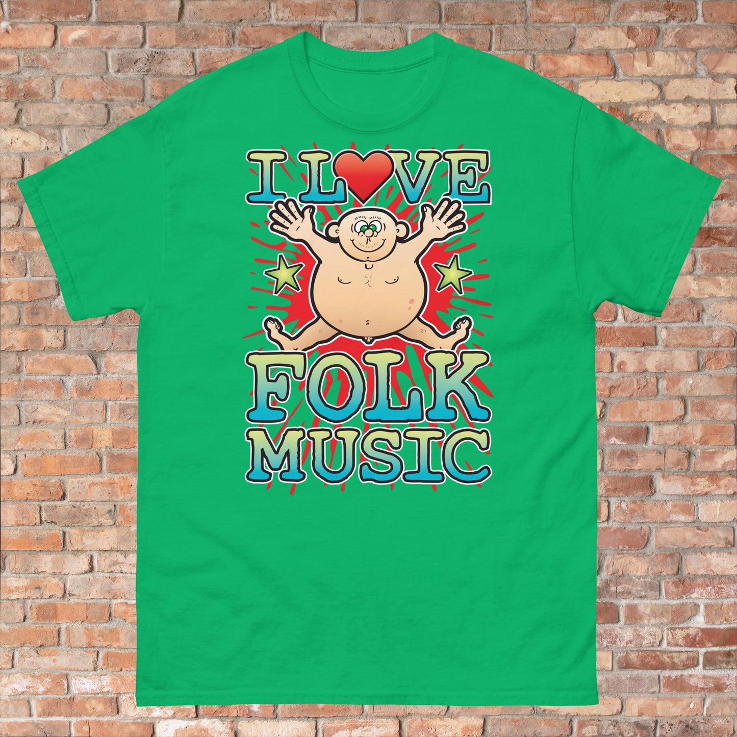 Folk Music Cotton Love Music T-Shirt