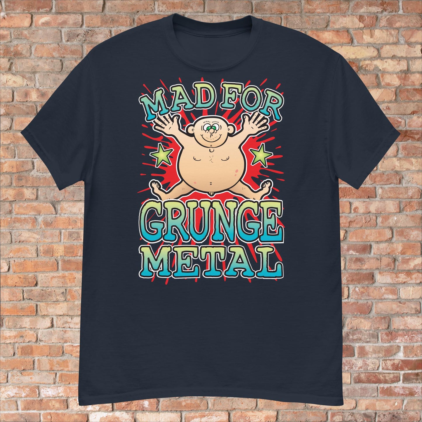 Grunge Metal Cotton T-Shirt